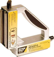 Strong Hand Tools - 6" Wide x 1-1/2" Deep x 6" High Magnetic Welding & Fabrication Square - 80 Lb Average Pull Force - Apex Tool & Supply