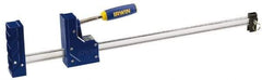 Irwin - 48" Capacity, 3-3/4" Throat Depth Bar Clamp - 1,150 Lb Clamping Pressure, 55" Max Spread - Apex Tool & Supply