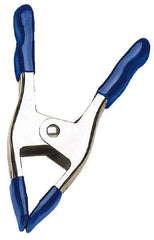 Irwin - 2" Jaw Opening Capacity, 2" Throat Depth, Spring Clamp - Metal Body, 6" OAL - Apex Tool & Supply