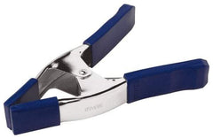 Irwin - 3" Jaw Opening Capacity, 3" Throat Depth, Spring Clamp - Metal Body, 9" OAL - Apex Tool & Supply