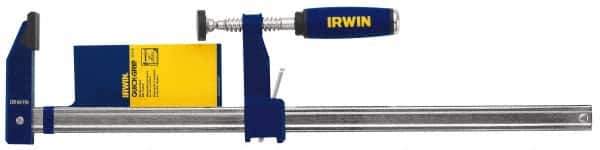 Irwin - 30" Capacity, 3-1/8" Throat Depth Bar Clamp - 1,000 Lb Clamping Pressure, 30" OAL - Apex Tool & Supply