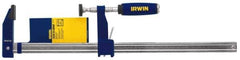 Irwin - 30" Capacity, 3-1/8" Throat Depth Bar Clamp - 1,000 Lb Clamping Pressure, 30" OAL - Apex Tool & Supply