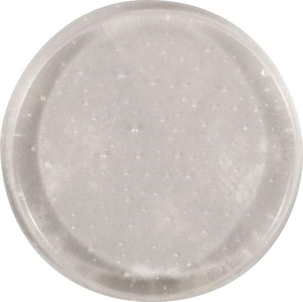 Made in USA - 1.23" Wide x 0.1" High, Self Adhesive Polyurethane Bumpers - Cylindrical - Apex Tool & Supply