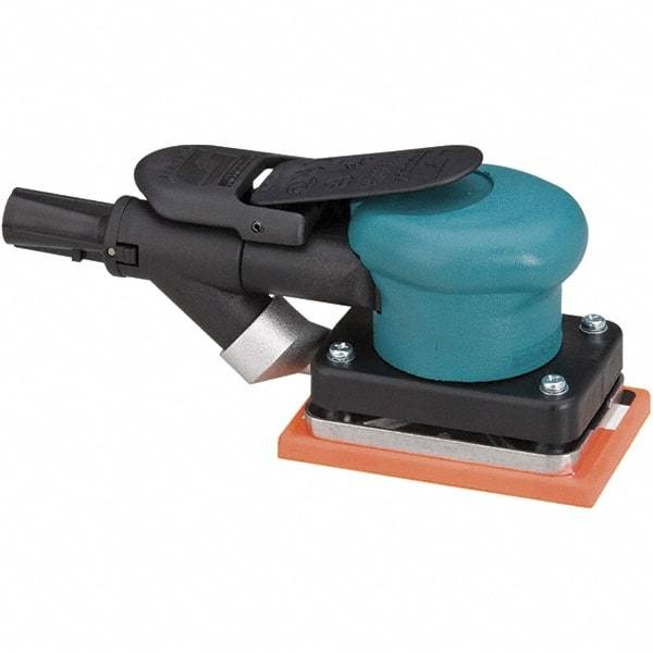 Dynabrade - 10,000 OPM, 13 CFM Air Consumption, Palm Air Orbital Sander - Rectangular Pad, 1/4 NPT Inlet - Apex Tool & Supply