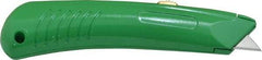 PHC - Retractable Utility Knife - 2-1/4" Blade, Green Zinc Handle, 1 Blade Included - Apex Tool & Supply