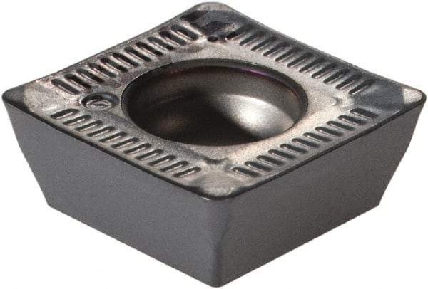 Ingersoll Cutting Tools - SHLT110408 HR Grade IN2005 Carbide Milling Insert - TiAlN Finish, 0.181" Thick, 0.434" Inscribed Circle, 0.031" Corner Radius - Apex Tool & Supply