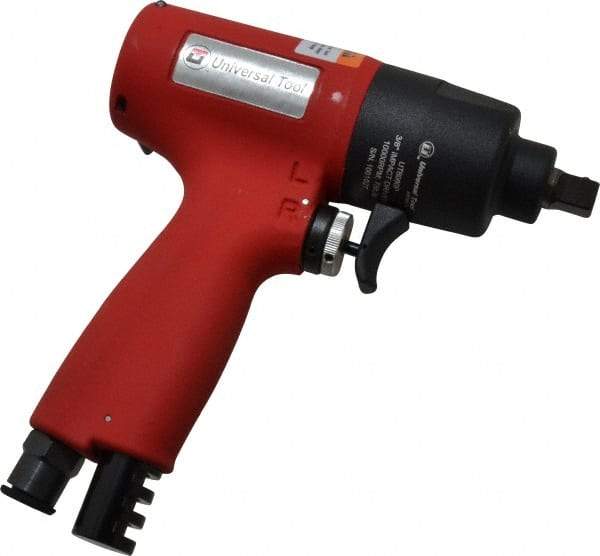 Universal Tool - 3/8" Drive, 10,000 RPM, 10 to 75 Ft/Lb Torque Impact Wrench - Pistol Grip Handle, 1,700 IPM, 5 CFM, 90 psi, 1/4" NPT Inlet - Apex Tool & Supply