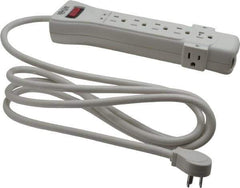 Tripp-Lite - 7 Outlets, 120 Volts, 15 Amps, 7' Cord, Power Outlet Strip - Free Hanging, Keyhole Mount, 5-15P NEMA Configuration, 10.3" Strip, UL1449 3rd Edition - Apex Tool & Supply