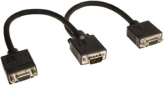 Tripp-Lite - 1' Long, HD15/HD15 Computer Cable - Black, Male, Female x Female - Apex Tool & Supply