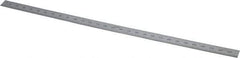 SPI - 300mm Long, 0.5, 1mm Graduation, Flexible Steel Rule - Metric Graduation Style, 1/2" Wide, Silver, Satin Chrome Finish - Apex Tool & Supply