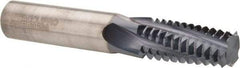 Accupro - 1-8 UNC, 0.62" Cutting Diam, 4 Flute, Solid Carbide Helical Flute Thread Mill - Internal Thread, 1-3/8" LOC, 4" OAL, 5/8" Shank Diam - Apex Tool & Supply