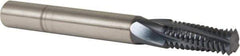 Accupro - M10x1.50 Metric Coarse, 0.3" Cutting Diam, 4 Flute, Solid Carbide Helical Flute Thread Mill - Internal Thread, 3/4" LOC, 75mm OAL, 5/16" Shank Diam - Apex Tool & Supply