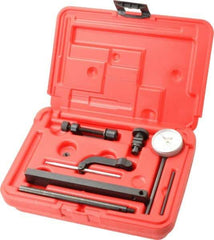 SPI - 0.01mm Graduation, 0-100 Dial Reading, Indicator & Base Kit - 0.01mm Graduation, Includes Certificate of Calibration Traceable to NPL - Apex Tool & Supply