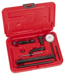 SPI - 0.01mm Graduation, 0-50-0 Dial Reading, Indicator & Base Kit - 0.01mm Graduation, Includes Certificate of Calibration Traceable to NPL - Apex Tool & Supply