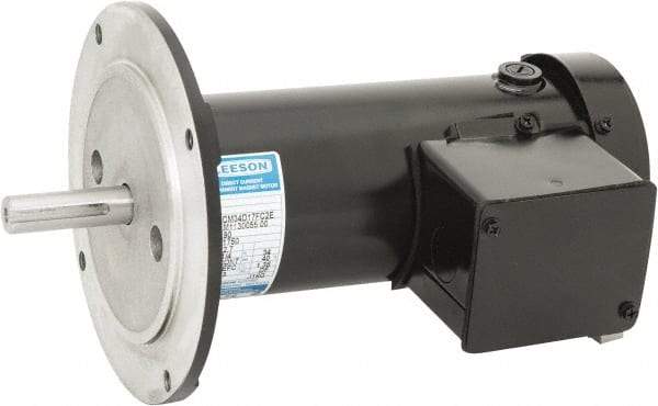 Leeson - 1/4 Max hp, 1,750 Max RPM, Permanent Magnet DC Motors Electric AC DC Motor - 115 V Input, 34G56C Frame, C-Face Mount, TEFC Enclosure - Apex Tool & Supply