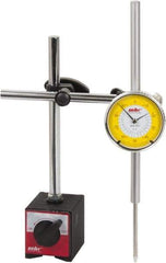 Value Collection - 0.001" Graduation, Indicator & Base Kit - 0.001 Inch Graduation, Includes Indicator, Magnetic Base, Point Set - Apex Tool & Supply