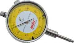 Value Collection - 1/4" Range, 0-100 Dial Reading, 0.001" Graduation Dial Drop Indicator - 2-9/32" Dial, Revolution Counter - Apex Tool & Supply