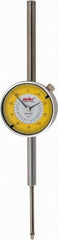 Value Collection - 2" Range, 0-100 Dial Reading, 0.001" Graduation Dial Drop Indicator - 2-9/32" Dial, Revolution Counter - Apex Tool & Supply