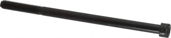 Made in USA - 5/16-18 UNC Hex Socket Drive, Socket Cap Screw - Alloy Steel, Black Oxide Finish, Partially Threaded, 5-1/2" Length Under Head - Apex Tool & Supply