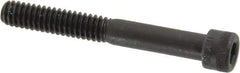 Made in USA - 1/4-20 UNC Hex Socket Drive, Socket Cap Screw - Alloy Steel, Black Oxide Finish, Partially Threaded, 2" Length Under Head - Apex Tool & Supply