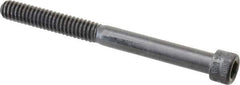 Made in USA - 1/4-20 UNC Hex Socket Drive, Socket Cap Screw - Alloy Steel, Black Oxide Finish, Partially Threaded, 2-3/4" Length Under Head - Apex Tool & Supply