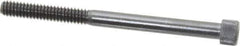 Made in USA - 1/4-20 UNC Hex Socket Drive, Socket Cap Screw - Alloy Steel, Black Oxide Finish, Partially Threaded, 3-1/4" Length Under Head - Apex Tool & Supply