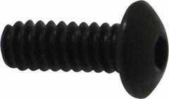 Holo-Krome - #4-40 UNC Hex Socket Drive, Button Screw - Alloy Steel, Black Oxide Finish, Fully Threaded, 5/16" Length Under Head - Apex Tool & Supply