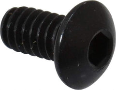 Holo-Krome - #5-40 UNC Hex Socket Drive, Button Screw - Alloy Steel, Black Oxide Finish, Fully Threaded, 1/4" Length Under Head - Apex Tool & Supply