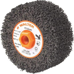 WALTER Surface Technologies - 4-1/2" Diam, Aluminum Oxide Unmounted Flap Wheels - 5/8" Hole, 2" Wide, Nonwoven, Coarse Grade, 3,800 Max RPM - Apex Tool & Supply