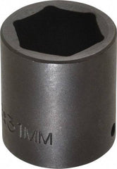 Proto - 1/2" Drive 31mm Standard Impact Socket - 6 Points, 2" OAL - Apex Tool & Supply