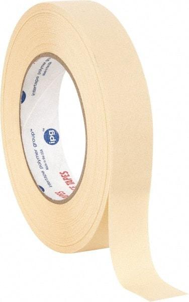 Intertape - 1" Wide x 60 Yd Long White Paper Masking Tape - Series PG21, 7.3 mil Thick, 26 In/Lb Tensile Strength - Apex Tool & Supply