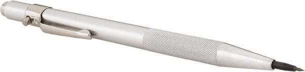 Made in USA - 6-1/4" OAL Retractable Pocket Scriber - Carbide Point - Apex Tool & Supply