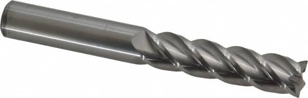 Accupro - 1/2" Diam 4 Flute Solid Carbide 0.015" Corner Radius End Mill - Apex Tool & Supply