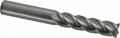 Accupro - 1/2" Diam 4 Flute Solid Carbide 0.015" Corner Radius End Mill - Apex Tool & Supply
