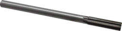 Interstate - 0.632" High Speed Steel Chucking Reamer - Straight Flute, 9/16" Straight Shank, 2-1/4" Flute Length, 9" OAL - Apex Tool & Supply