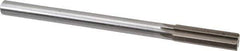 Interstate - 0.634" High Speed Steel Chucking Reamer - Straight Flute, 9/16" Straight Shank, 2-1/4" Flute Length, 9" OAL - Apex Tool & Supply