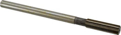 Interstate - 0.666" High Speed Steel Chucking Reamer - Straight Flute, 9/16" Straight Shank, 2-1/4" Flute Length, 9" OAL - Apex Tool & Supply