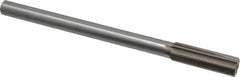 Interstate - 0.689" High Speed Steel 6 Flute Chucking Reamer - Straight Flute, 9/16" Straight Shank, 2-1/4" Flute Length, 9" OAL - Apex Tool & Supply