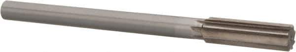 Interstate - 0.763" High Speed Steel Chucking Reamer - Straight Flute, 5/8" Straight Shank, 2-1/2" Flute Length, 9-1/2" OAL - Apex Tool & Supply