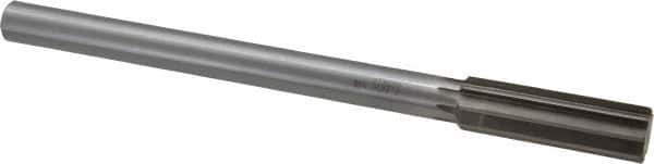 Interstate - 0.785" High Speed Steel Chucking Reamer - Straight Flute, 5/8" Straight Shank, 2-1/2" Flute Length, 9-1/2" OAL - Apex Tool & Supply