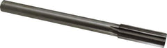 Interstate - 0.878" High Speed Steel Chucking Reamer - Straight Flute, 3/4" Straight Shank, 2-5/8" Flute Length, 10" OAL - Apex Tool & Supply