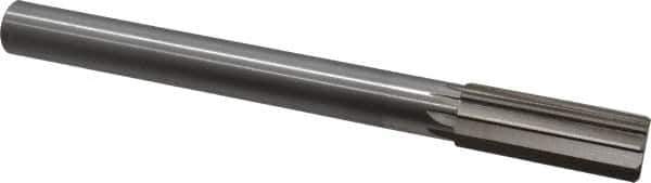 Interstate - 1" High Speed Steel Chucking Reamer - Straight Flute, 7/8" Straight Shank, 2-3/4" Flute Length, 10-1/2" OAL - Apex Tool & Supply