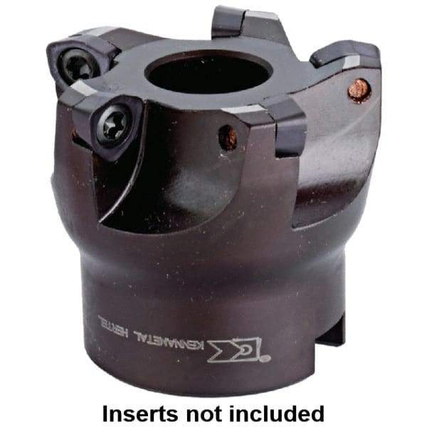 Kennametal - 3" Cut Diam, 1" Arbor Hole, 1.5mm Max Depth of Cut, 1.5° Indexable Chamfer & Angle Face Mill - 5 Inserts, WPM... Insert, Right Hand Cut, 5 Flutes, Series KSWM - Apex Tool & Supply