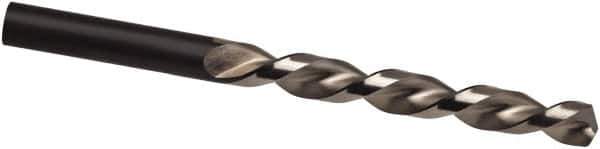 Guhring - 6.7mm 130° High Speed Steel Jobber Drill - Bright Finish, Left Hand Cut, Parabolic Flute, 101mm OAL, Cone Relief Point - Apex Tool & Supply