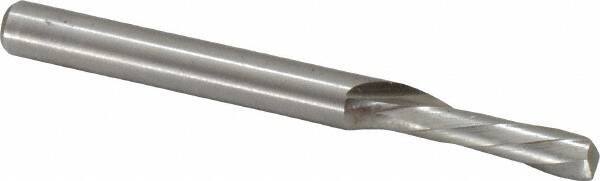 Onsrud - 1/4" Cutting Diam x 3/4" Length of Cut, 1 Flute, Downcut Spiral Router Bit - Uncoated, Right Hand Cut, High Speed Steel, 2-3/4" OAL x 1/4" Shank Diam, Single Edge, 19 to 32° Helix Angle - Apex Tool & Supply