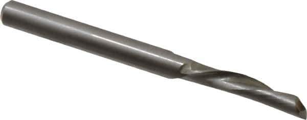 Onsrud - 1/4" Cutting Diam x 1" Length of Cut, 1 Flute, Downcut Spiral Router Bit - Uncoated, Right Hand Cut, High Speed Steel, 3" OAL x 1/4" Shank Diam, Single Edge, 19 to 32° Helix Angle - Apex Tool & Supply