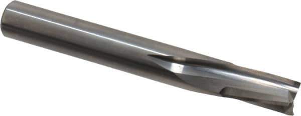 Onsrud - 3/8" Cutting Diam x 5/8" Length of Cut, 3 Flute, Downcut Spiral Router Bit - Uncoated, Right Hand Cut, Solid Carbide, 3" OAL x 3/8" Shank Diam, Three Edge, 10° Helix Angle - Apex Tool & Supply