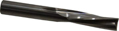 Onsrud - 1/2" Cutting Diam x 1-5/8" Length of Cut, 3 Flute, Downcut Spiral Router Bit - Uncoated, Right Hand Cut, Solid Carbide, 4" OAL x 1/2" Shank Diam, Three Edge, 10° Helix Angle - Apex Tool & Supply