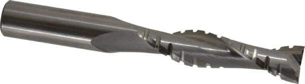 Onsrud - 1/2" Cutting Diam x 2-1/8" Length of Cut, 2 Flute, Upcut Spiral Router Bit - Uncoated, Right Hand Cut, Solid Carbide, 4" OAL x 1/2" Shank Diam, Chipbreaker, 30° Helix Angle - Apex Tool & Supply