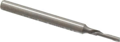Onsrud - 1/16" Cutting Diam x 1/4" Length of Cut, 1 Flute, Downcut Spiral Router Bit - Uncoated, Right Hand Cut, Solid Carbide, 1-1/2" OAL x 1/8" Shank Diam, Single Edge, 22° Helix Angle - Apex Tool & Supply